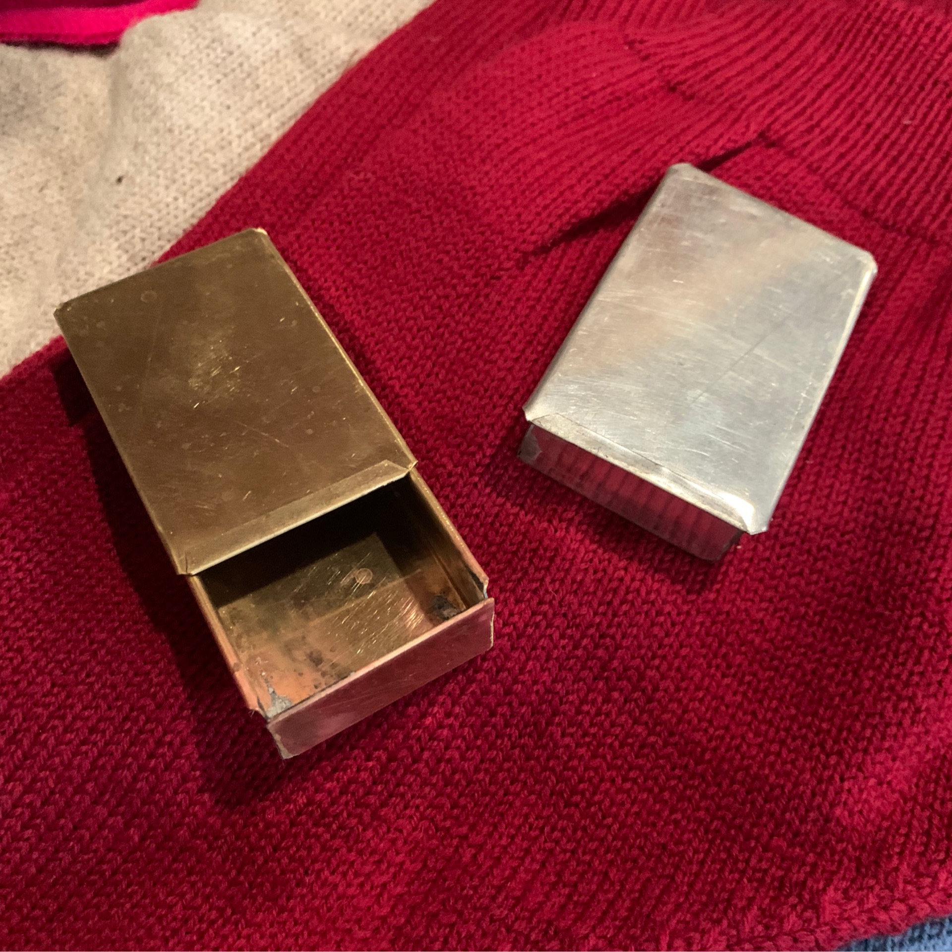 Tin matchbox by Ulrich - The Maryland Sutler