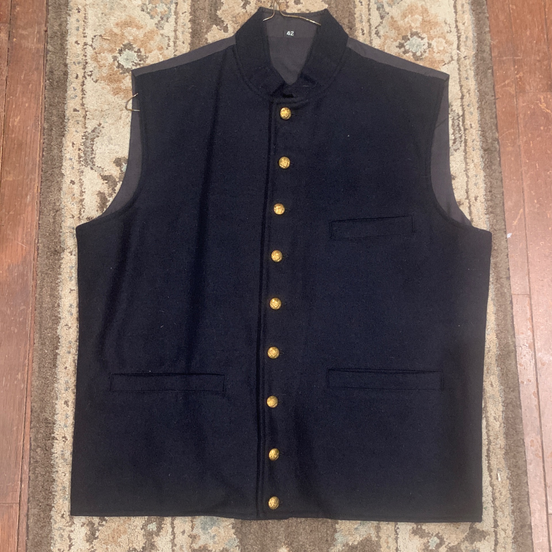 Vest, Union Military navy blue wool - The Maryland Sutler