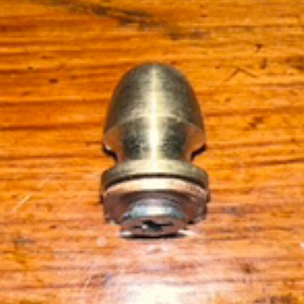 Finial, Brass Cap Box Nipple